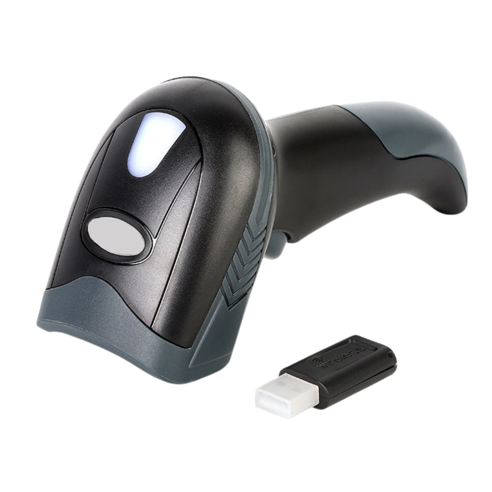 Portable Long-Range 2D Wireless Barcode Scanner with Fast QR Code Reading