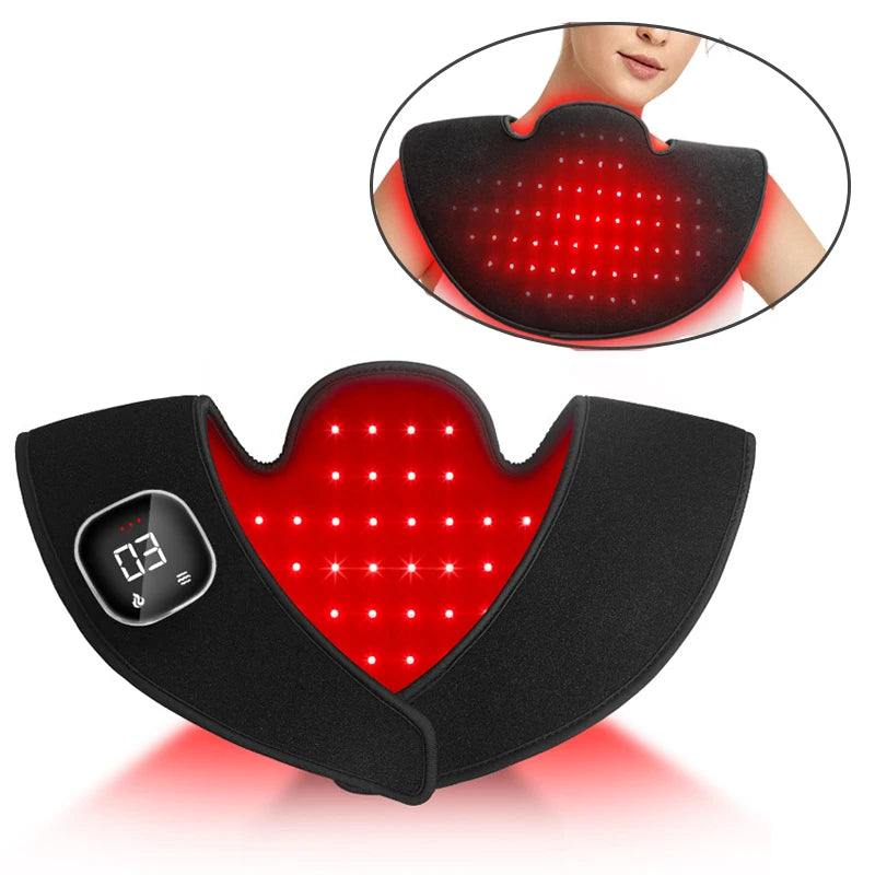Rechargeable Neck & Shoulder Massager with 5 Modes and Infrared Heat Therapy