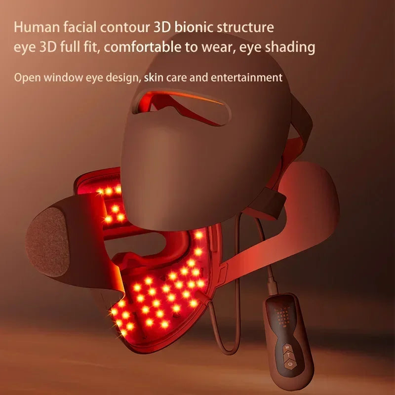 LED Facial Therapy Mask With 4 Modes