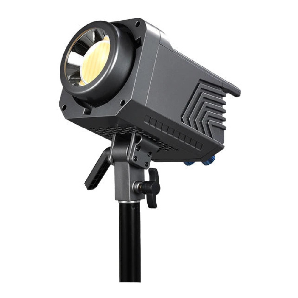 100W COB LED Video Light with Remote & Reflector – 2700–6500K Adjustable Studio Lighting