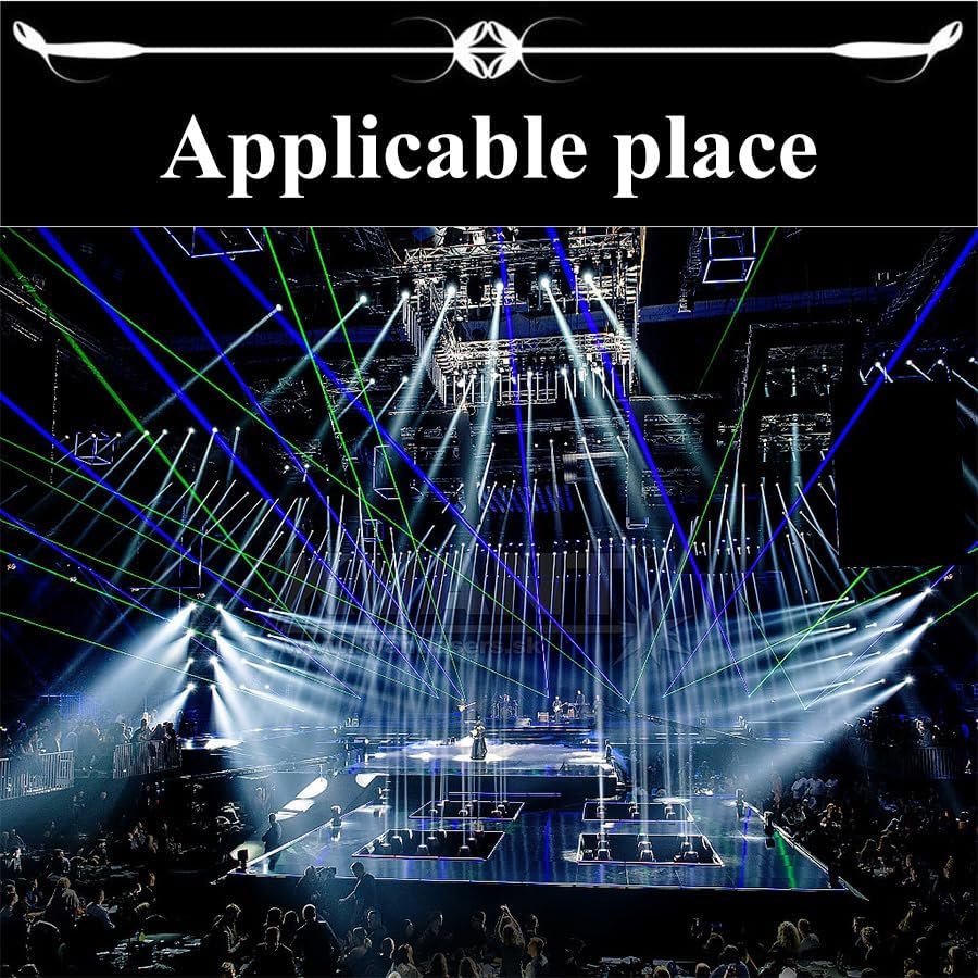 100W Moving Head Stage Light with GOBO, Rotating Prism & DMX Control for Parties and Events