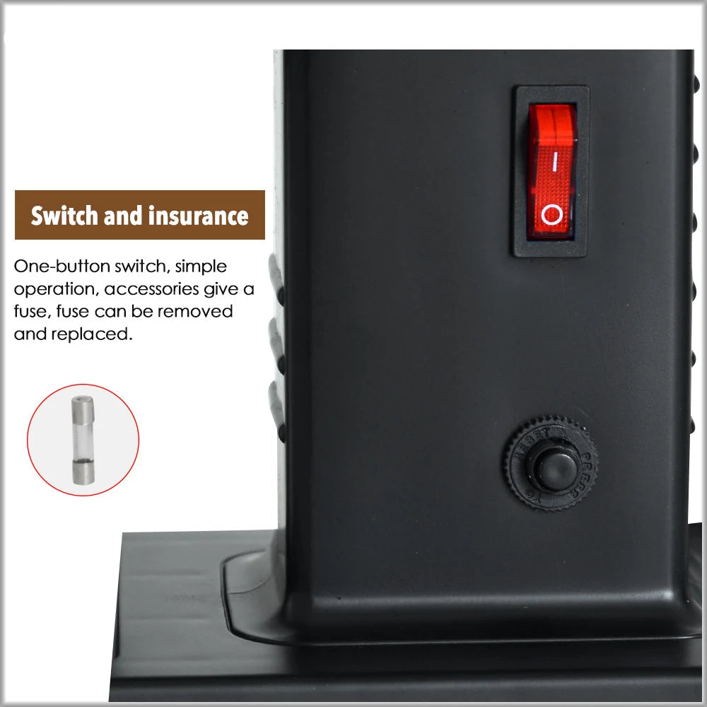 10-Step Stainless Steel Espresso Grinder with 60mm Flat Burrs 220V Black