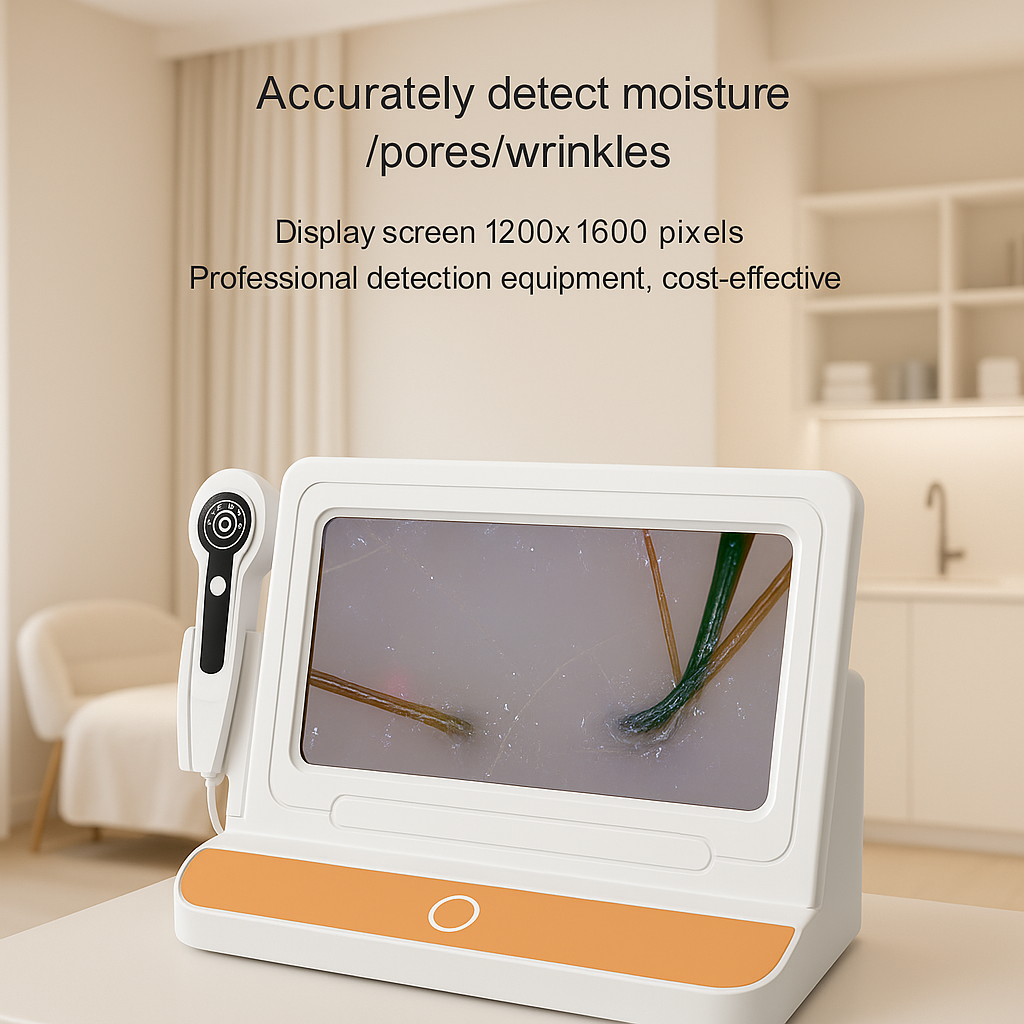 10-Inch HD Scalp & Skin Analyzer with 50x/200x Inspection Lenses