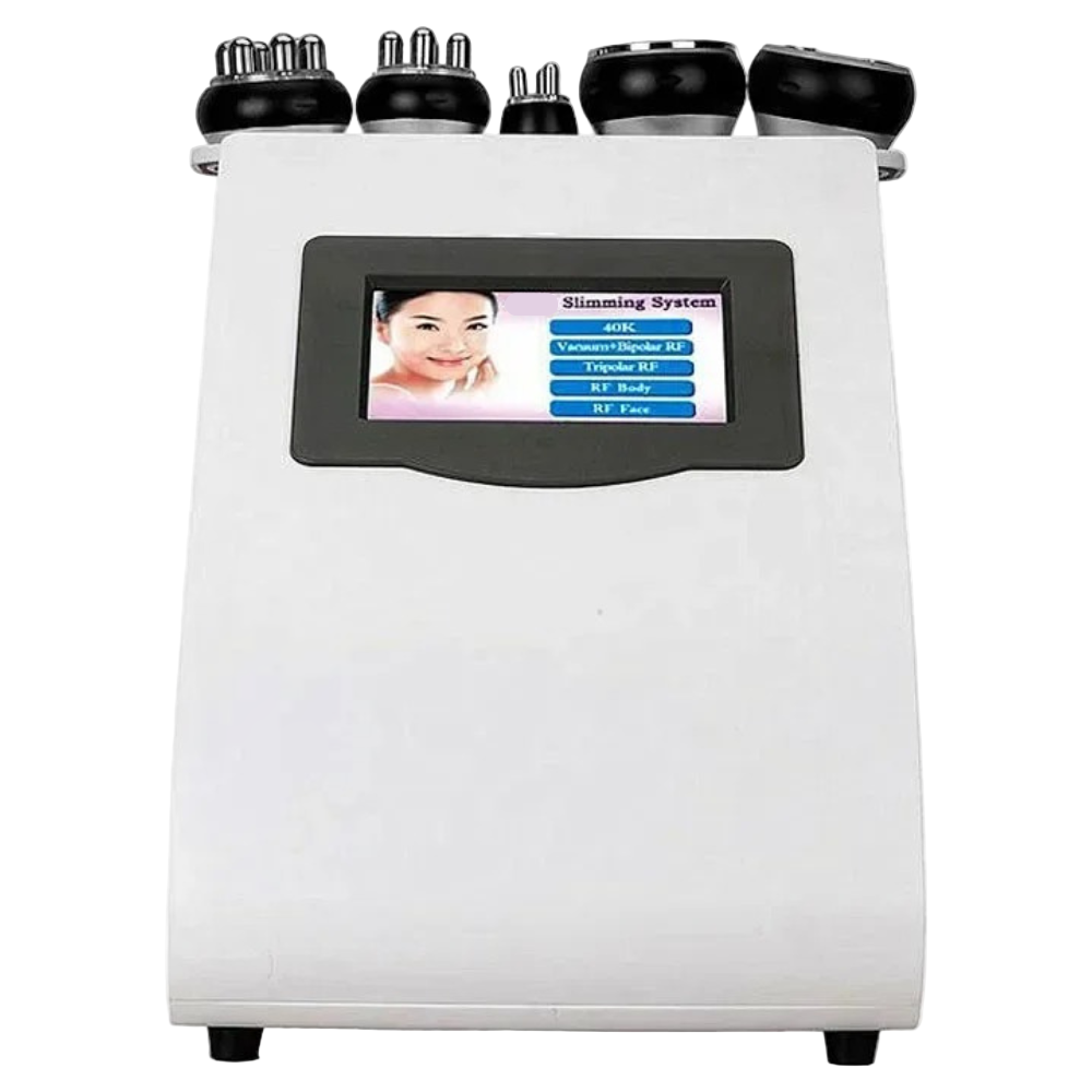 Professional 40K Cavitation & Multipolar RF Machine for Body Sculpting & Skin Tightening – White