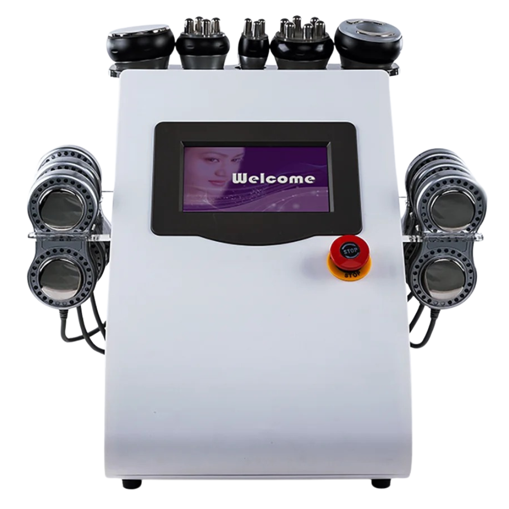 6-in-1 Cavitation & Radio Frequency Slimming and Skin Tightening Machine – White