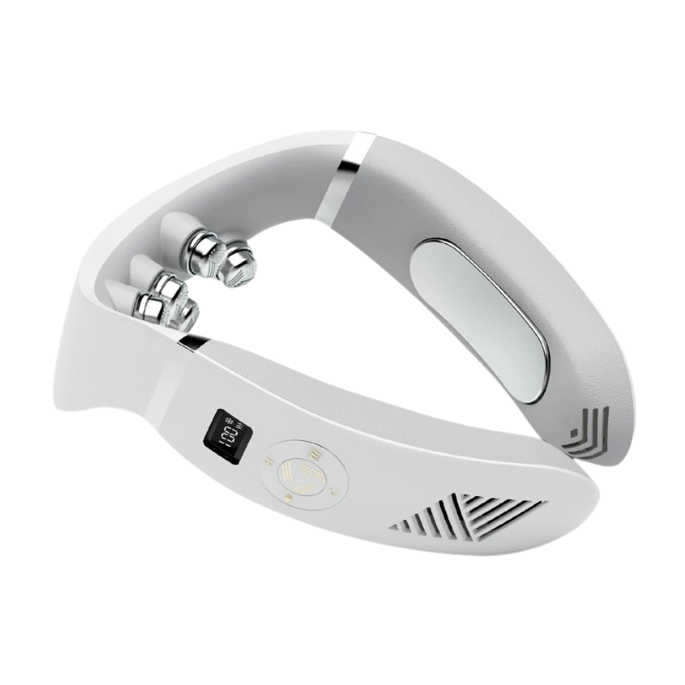 Rechargeable Neck Massager with Heating and Cooling Ice Roller Therapy