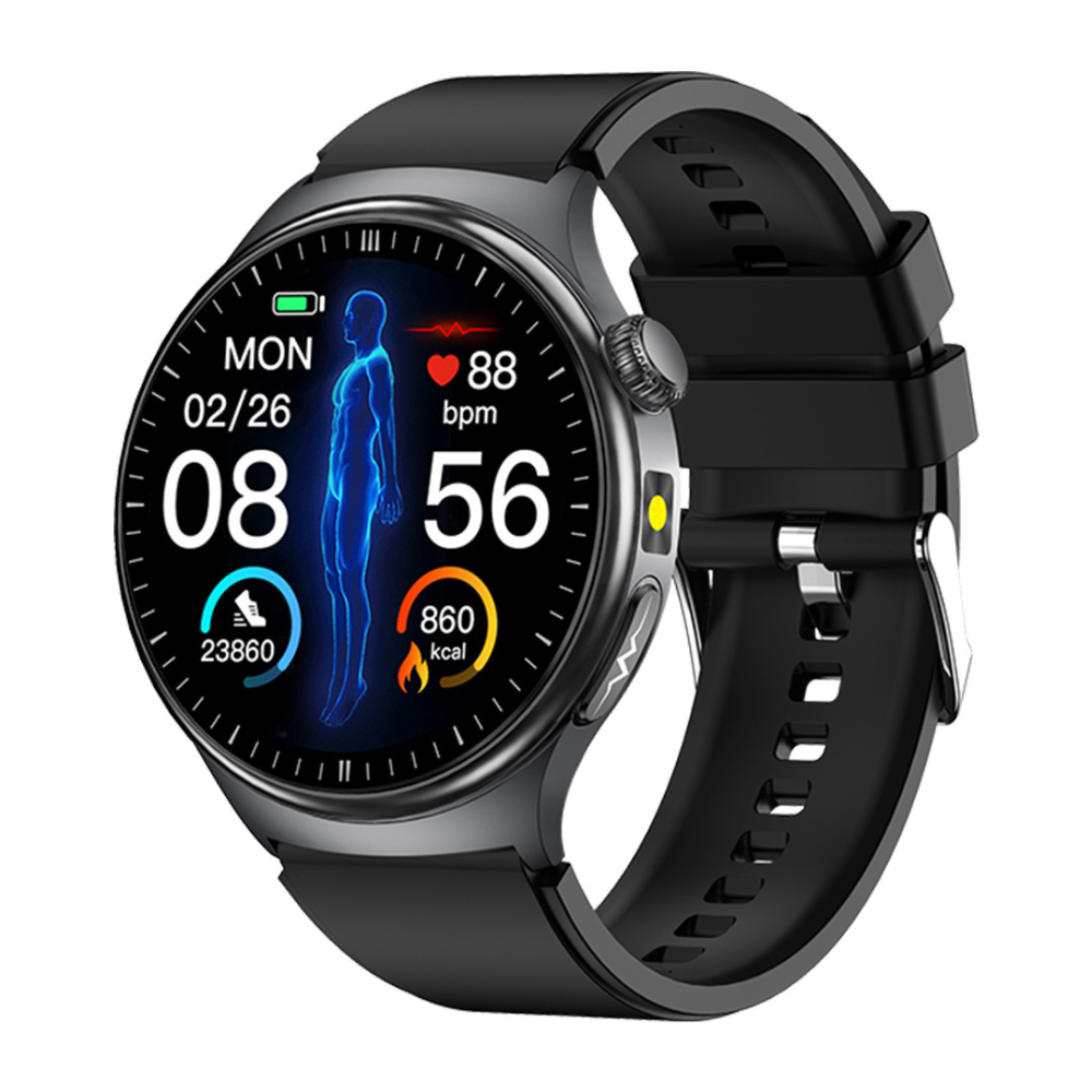 1.43” Waterproof Smart Watch with Heart Rate Monitor & DeepFit App, 450mAh Battery, 22mm Strap