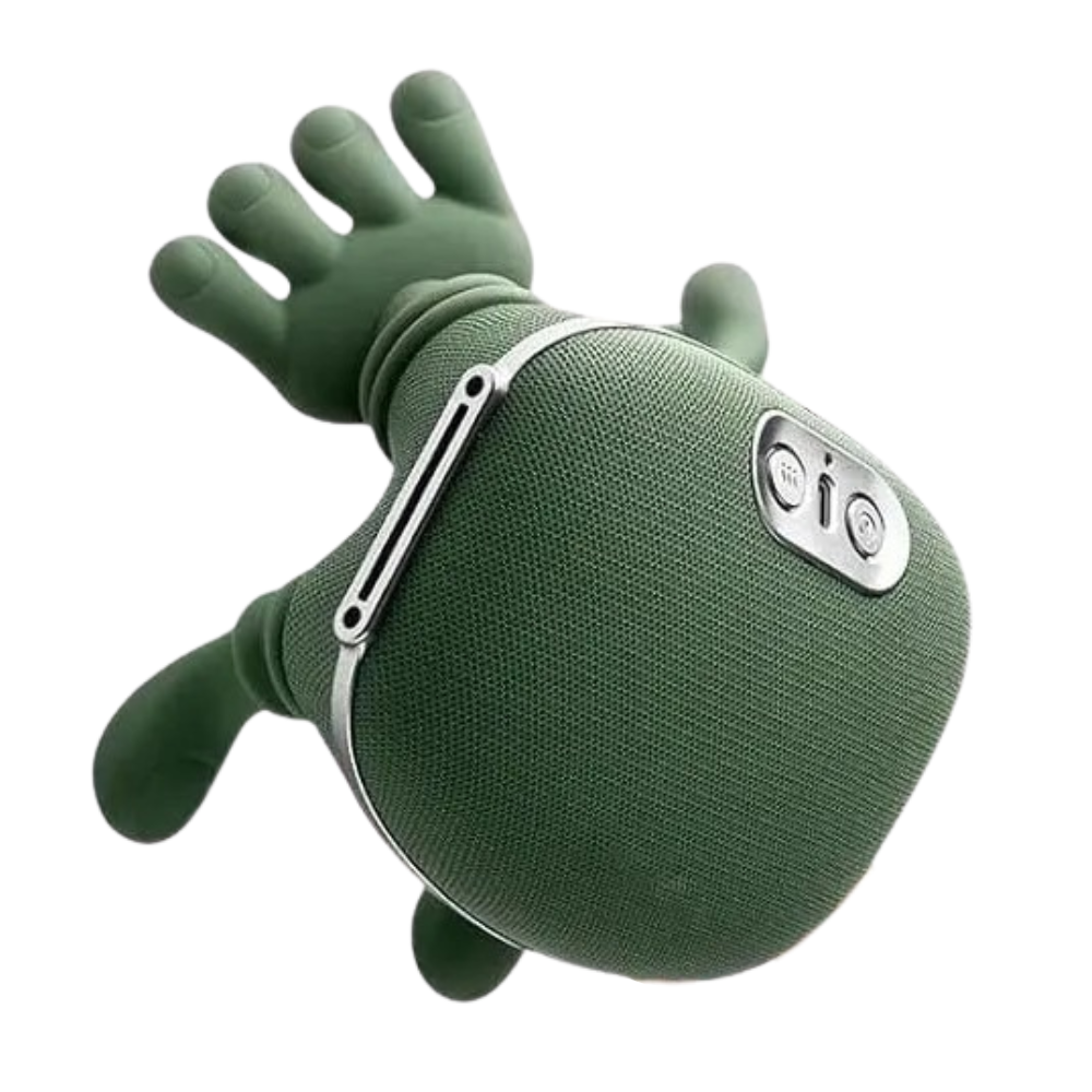 Portable Heated Neck & Shoulder Massager with 3-Level Kneading Modes Green