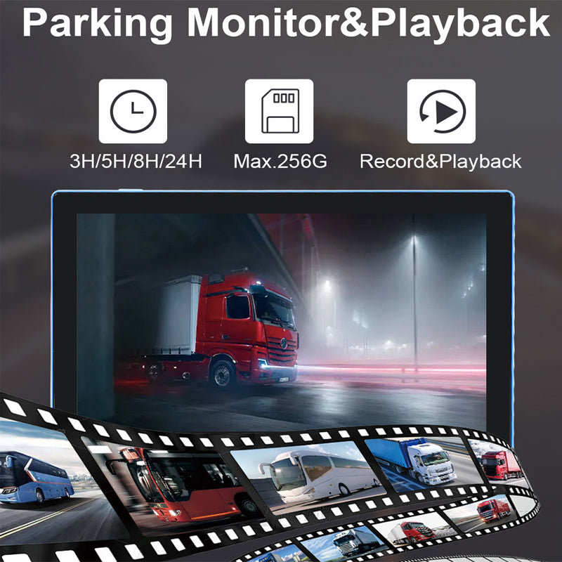 10" AHD Monitoring Kit with Pedestrian Recognition Night Vision & Multi-Channel Camera Input