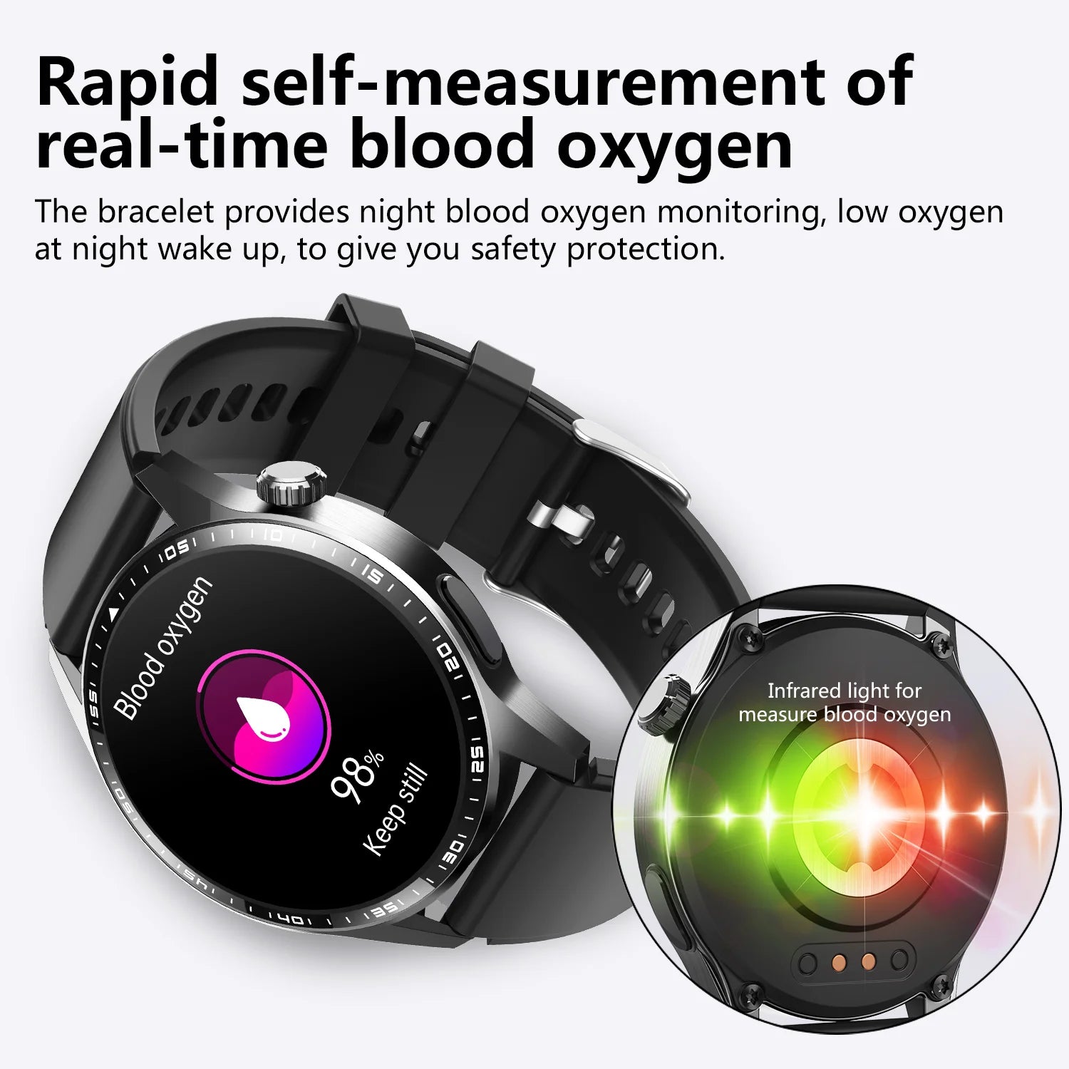 1.55” Smart Watch with IP67 Waterproof, 380mAh Battery & Fitness App – Stylish & Durable Design