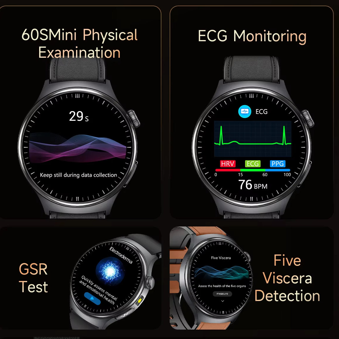 1.43” Waterproof Smart Watch with Heart Rate Monitor & DeepFit App, 450mAh Battery, 22mm Strap