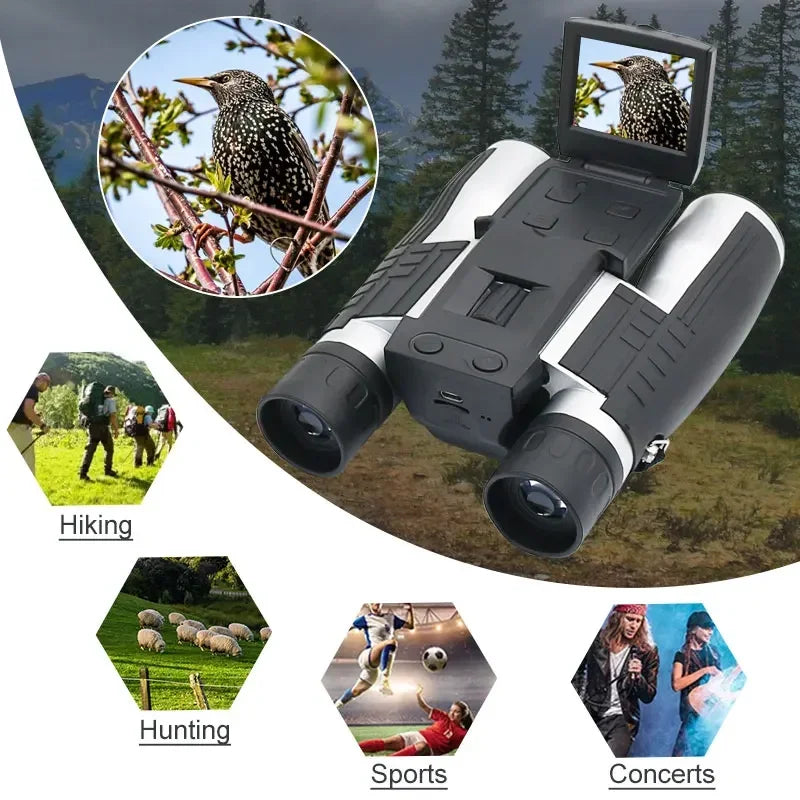 1. 12x32 Digital Telescope with 2" LCD Screen for Photo & Full HD Video Recording