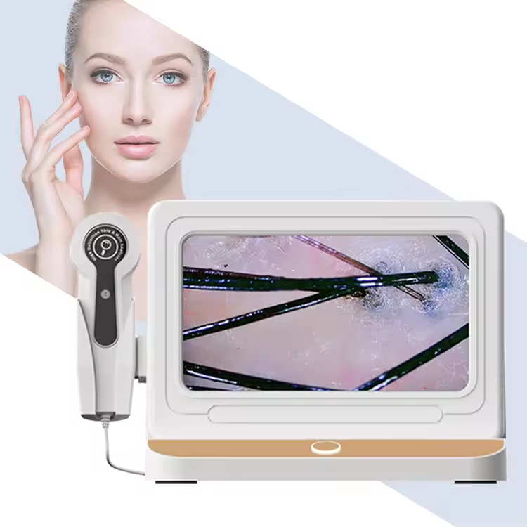 10-Inch HD Scalp & Skin Analyzer with 50x/200x Inspection Lenses