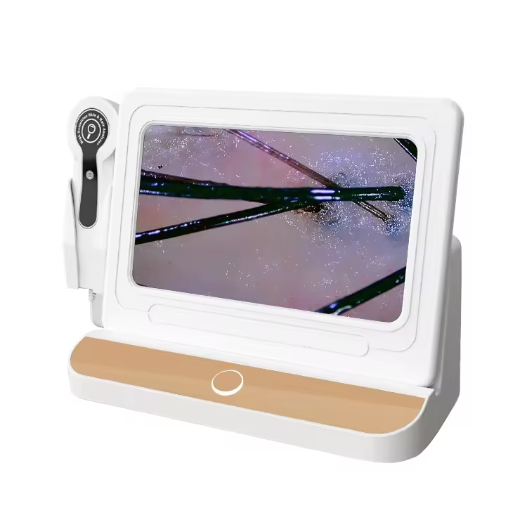 10-Inch HD Scalp & Skin Analyzer with 50x/200x Inspection Lenses