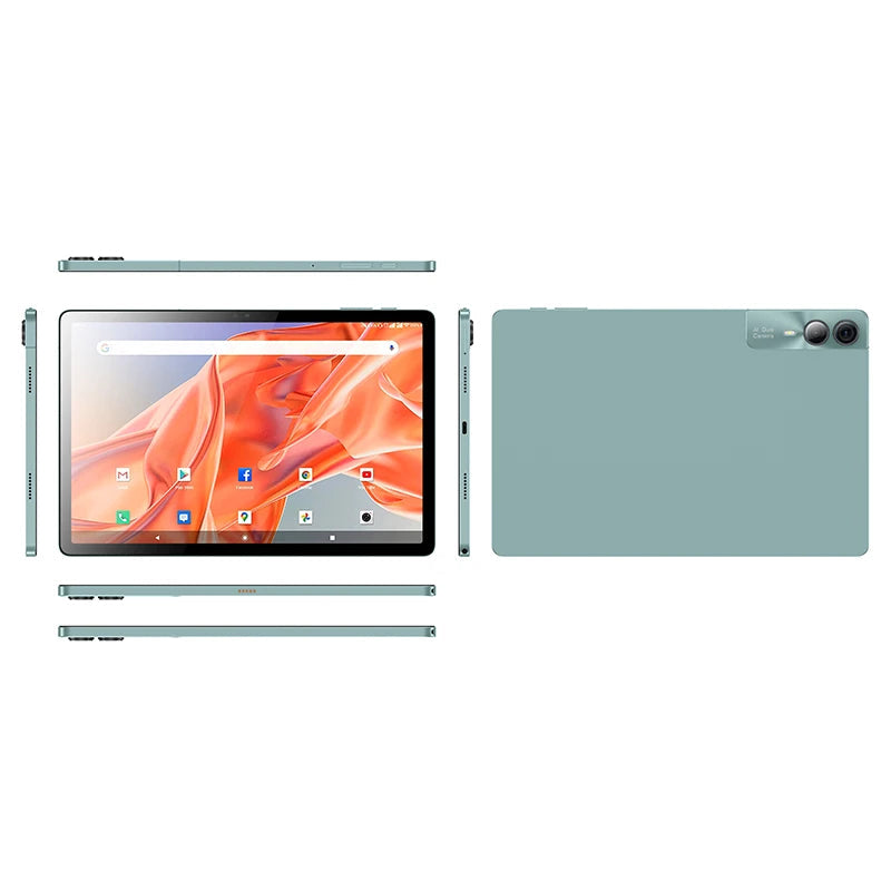 10.95" Portable Tablet 6GB+128GB with 13MP Camera & Long-Lasting 7200mAh Battery