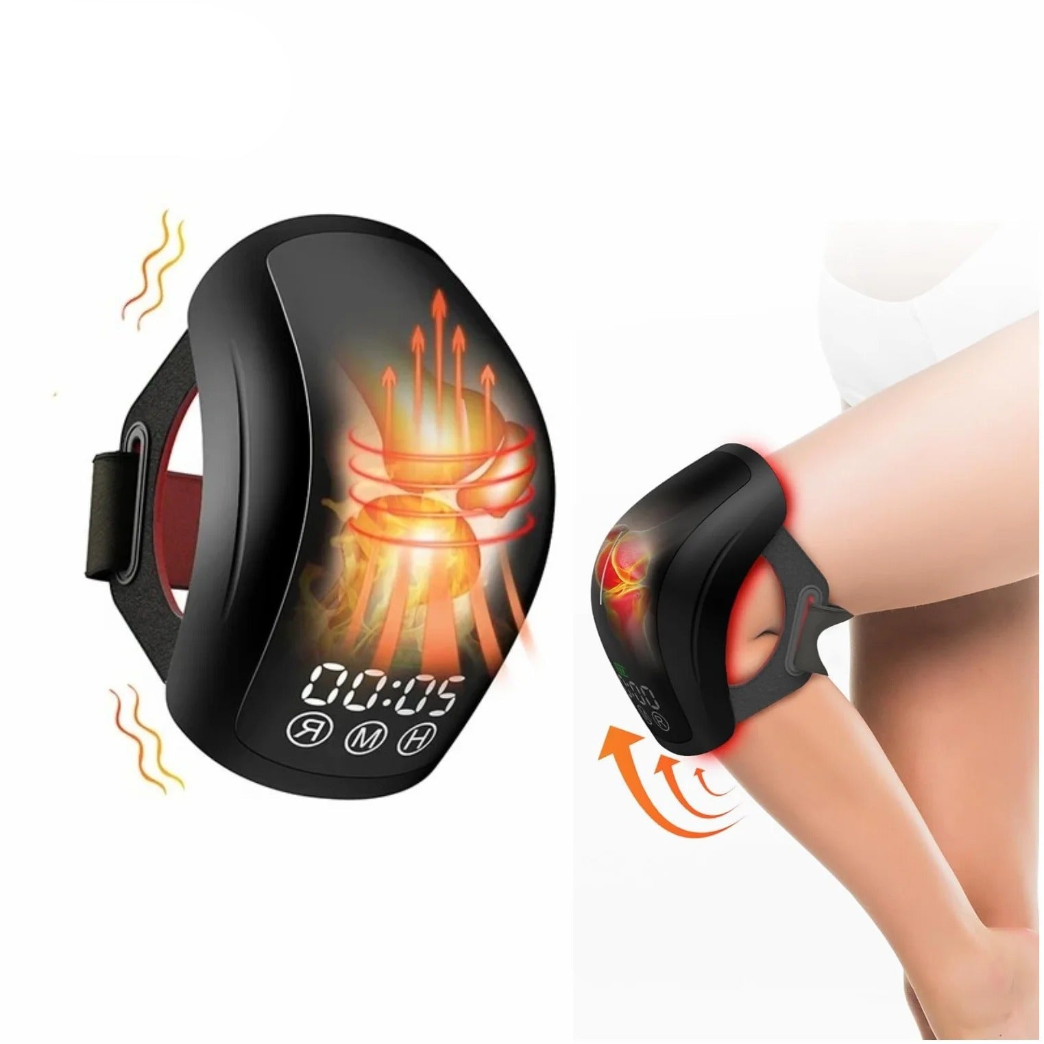 Portable Knee Therapy Device with Heat, Vibration & 880nm Red Light for Pain Relief