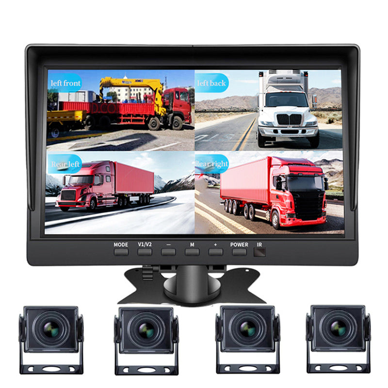 10" AHD Monitoring Kit with Pedestrian Recognition Night Vision & Multi-Channel Camera Input