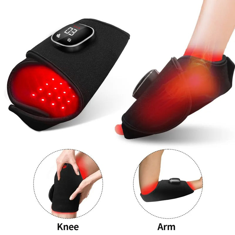 Portable Cordless Red Light Therapy Massager Belt for Wrist & Ankle Pain Relief & Relaxation