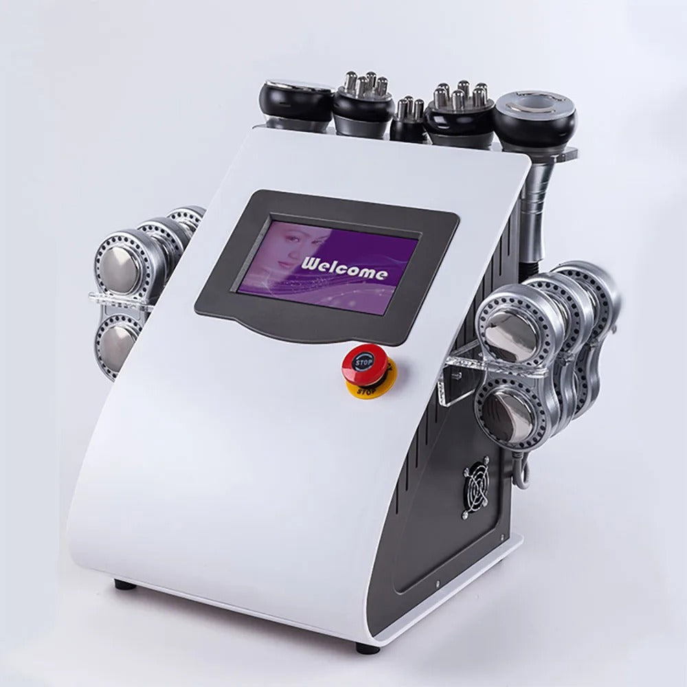 6-in-1 Cavitation & Radio Frequency Slimming and Skin Tightening Machine – White