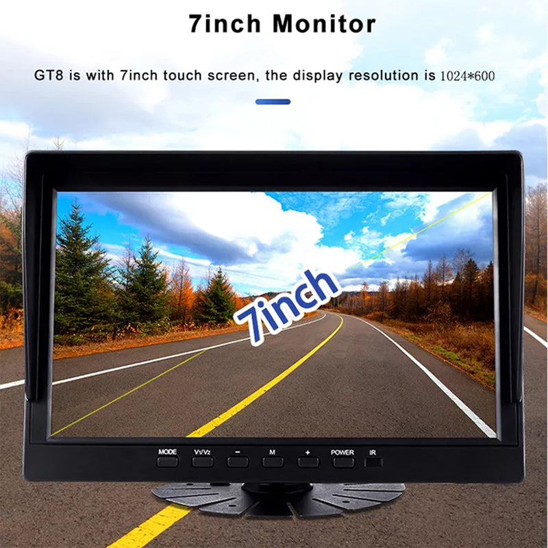 10" AHD Monitoring Kit with Pedestrian Recognition Night Vision & Multi-Channel Camera Input