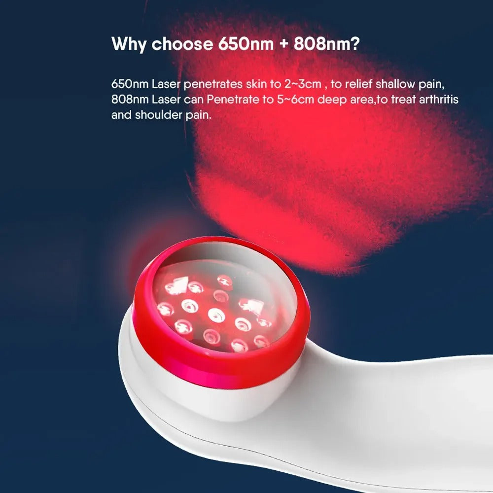 Portable Cold Laser Therapy Device 1300mW – Cordless Rechargeable Pain Relief Machine