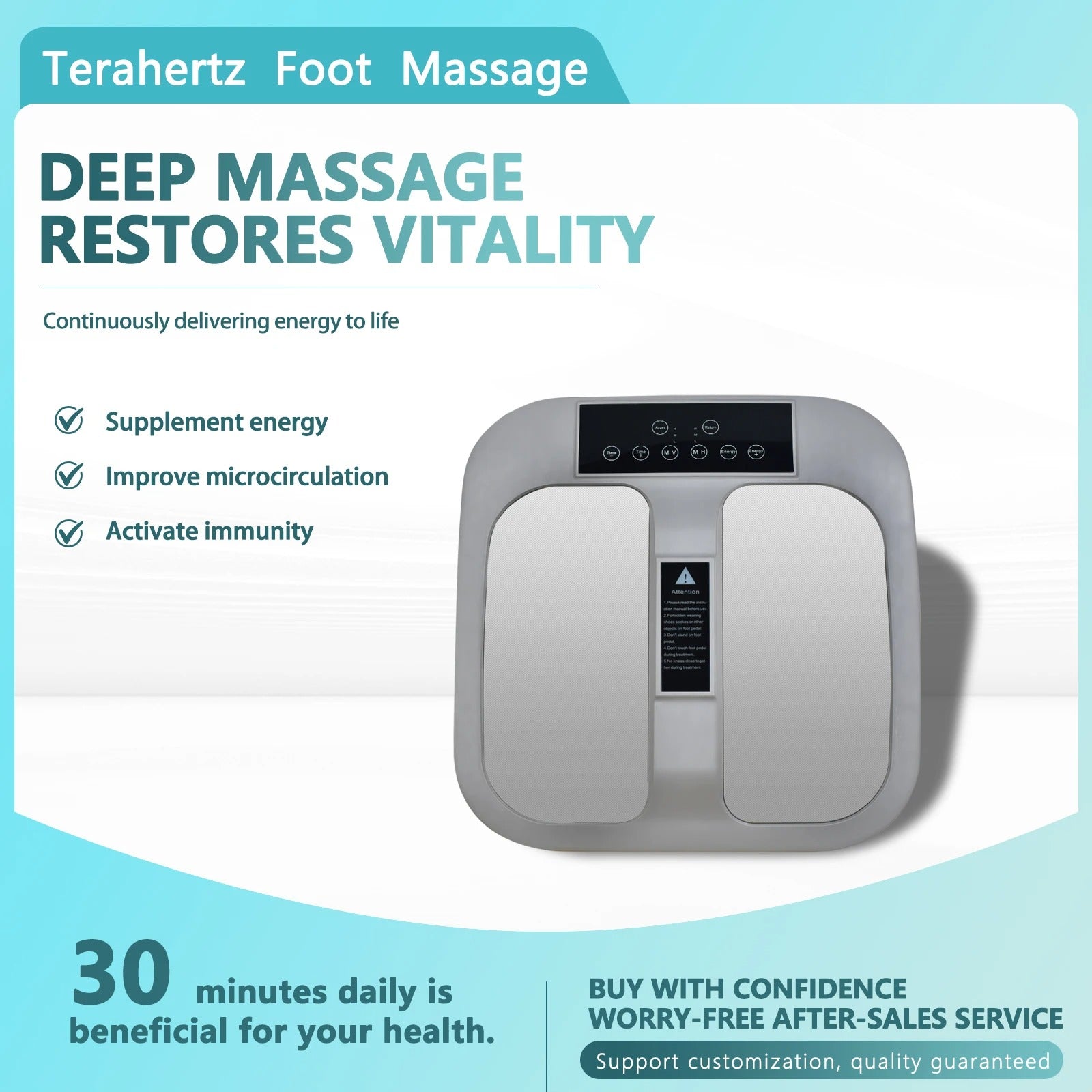 Silent Foot Spa Massager with Blood Circulation Therapy and Meridian Function