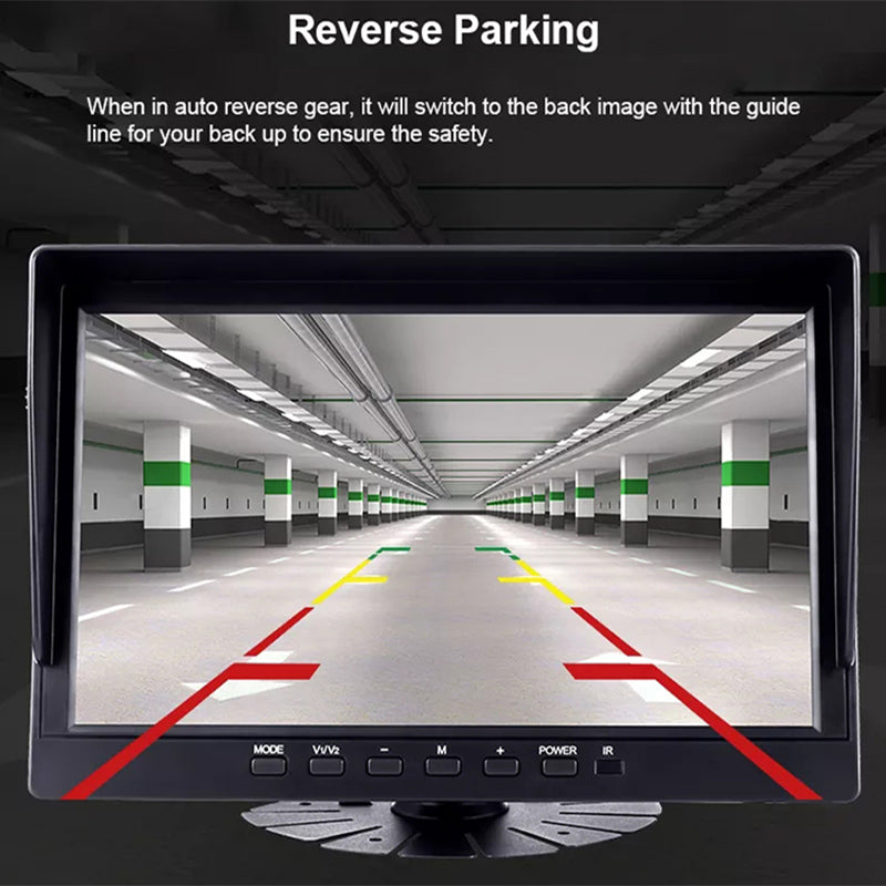 10" AHD Monitoring Kit with Pedestrian Recognition Night Vision & Multi-Channel Camera Input