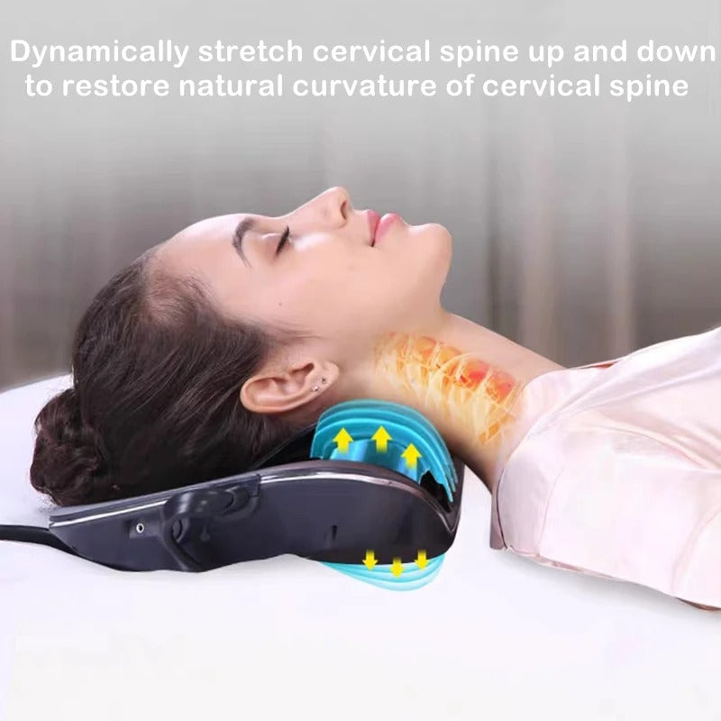 Rechargeable Cervical Spine Massager with Traction Support – Muscle Relaxation & Pain Relief