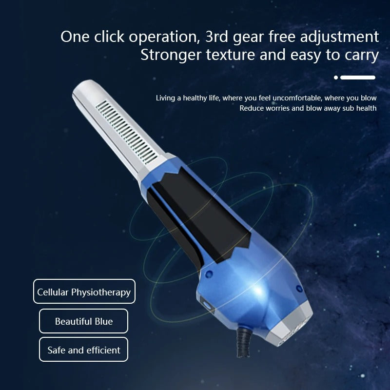 Portable High Frequency Therapy Wand with Crystal Attachment for Muscle & Joint Relief