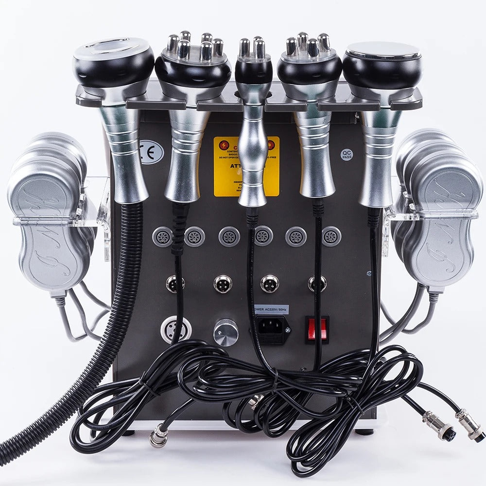 6-in-1 Cavitation & Radio Frequency Slimming and Skin Tightening Machine – White