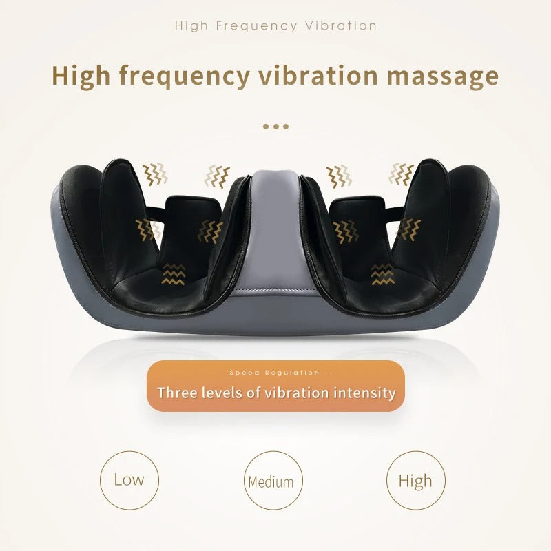 Rechargeable Knee Massager with Heat, Vibration & Airbag Compression Therapy