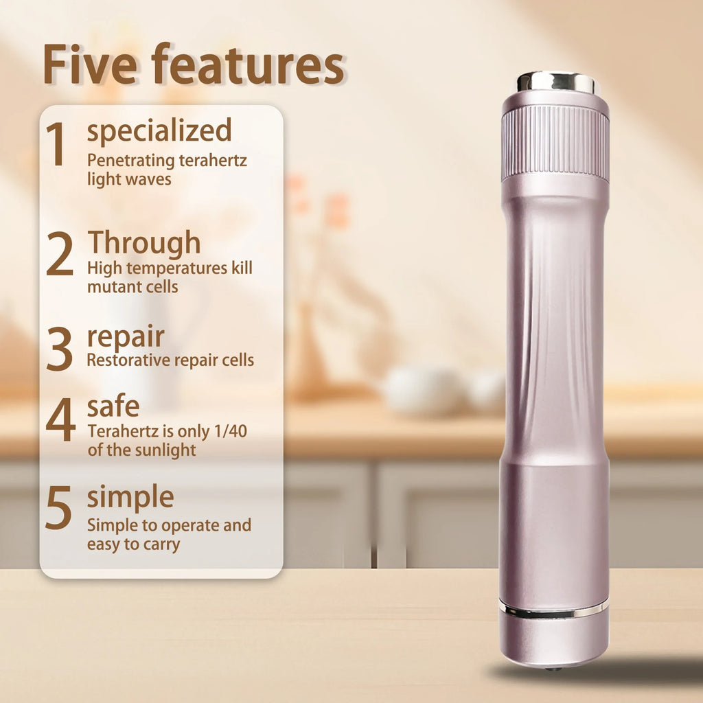 Electric Blue Light Body Massager with Blower & Healing Therapy Wand