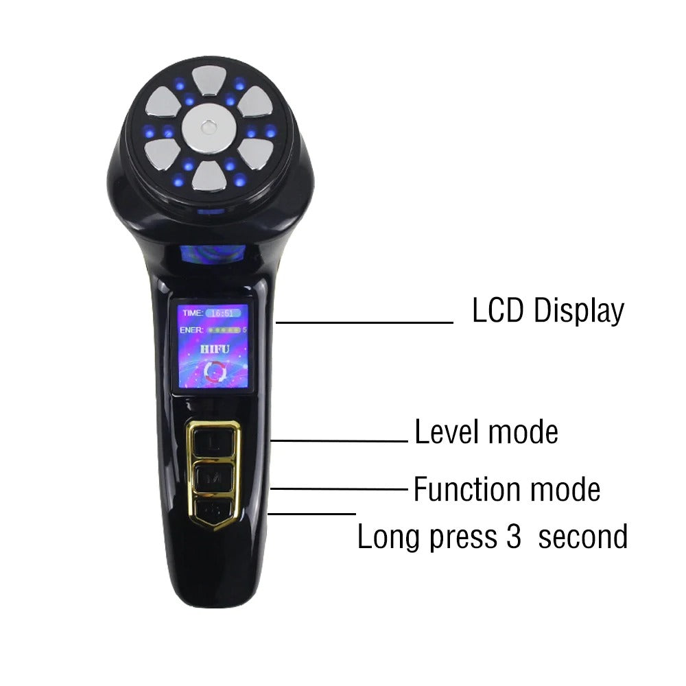 Cordless EMS Microcurrent Face Lifting Device with Photon Therapy for Firming & Wrinkle Care