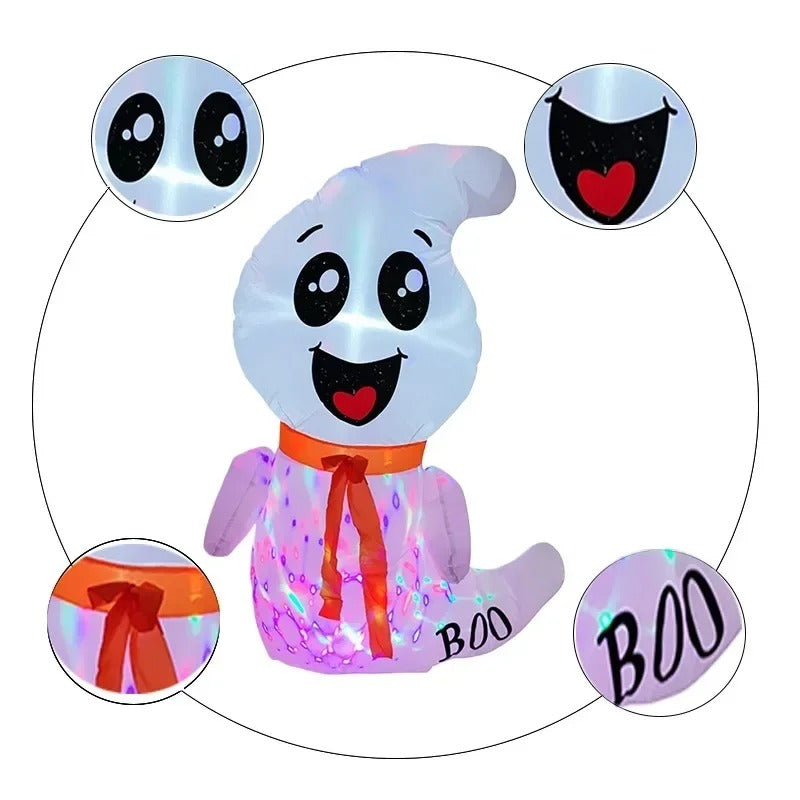 1.2m Inflatable Decoration with Dual Snap Lights and Built-In Fan for Indoor or Outdoor Display