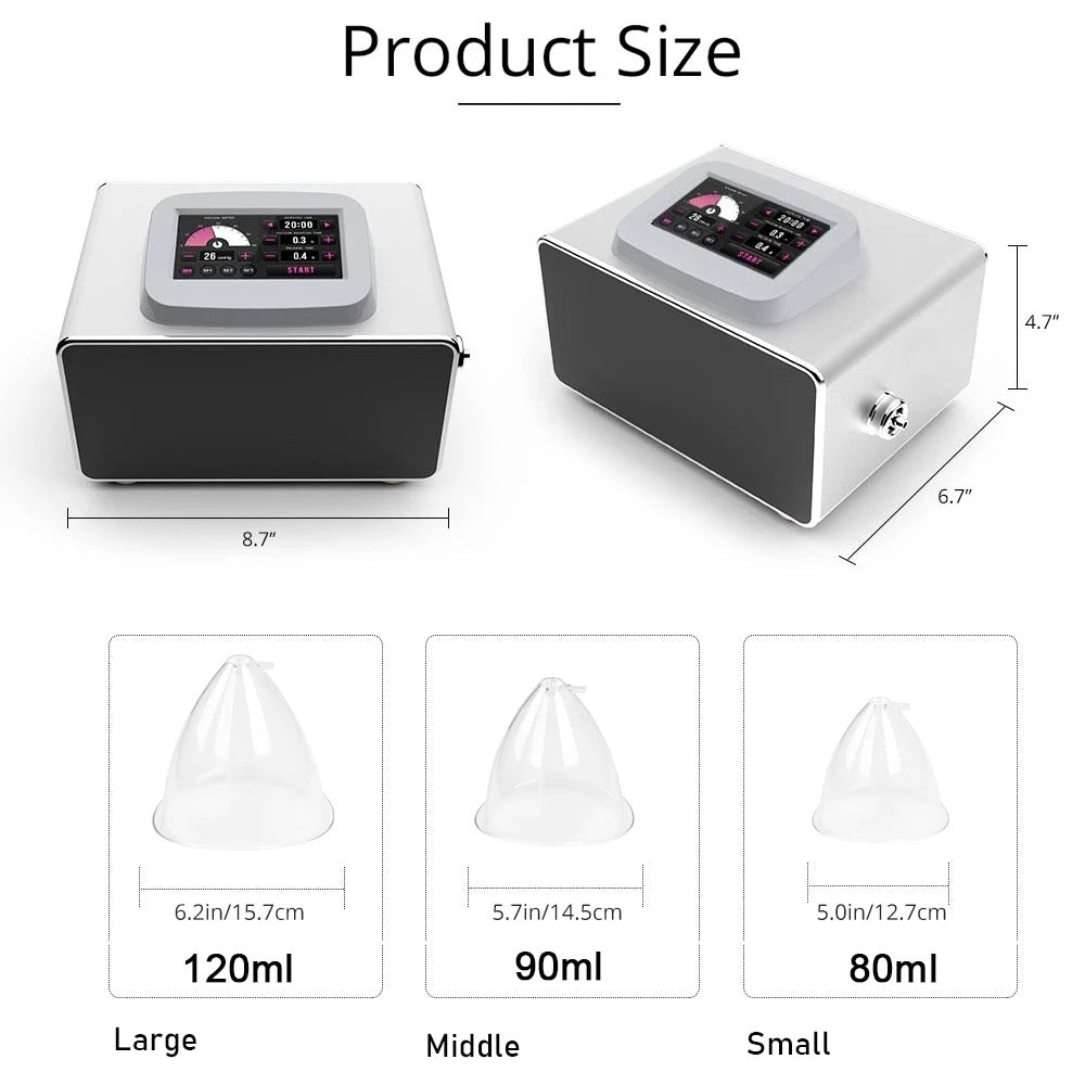 Breast & Butt Lifting Vacuum Massager – Skin Tightening & Body Contouring Spa Machine