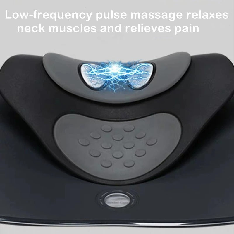 Rechargeable Cervical Spine Massager with Traction Support – Muscle Relaxation & Pain Relief