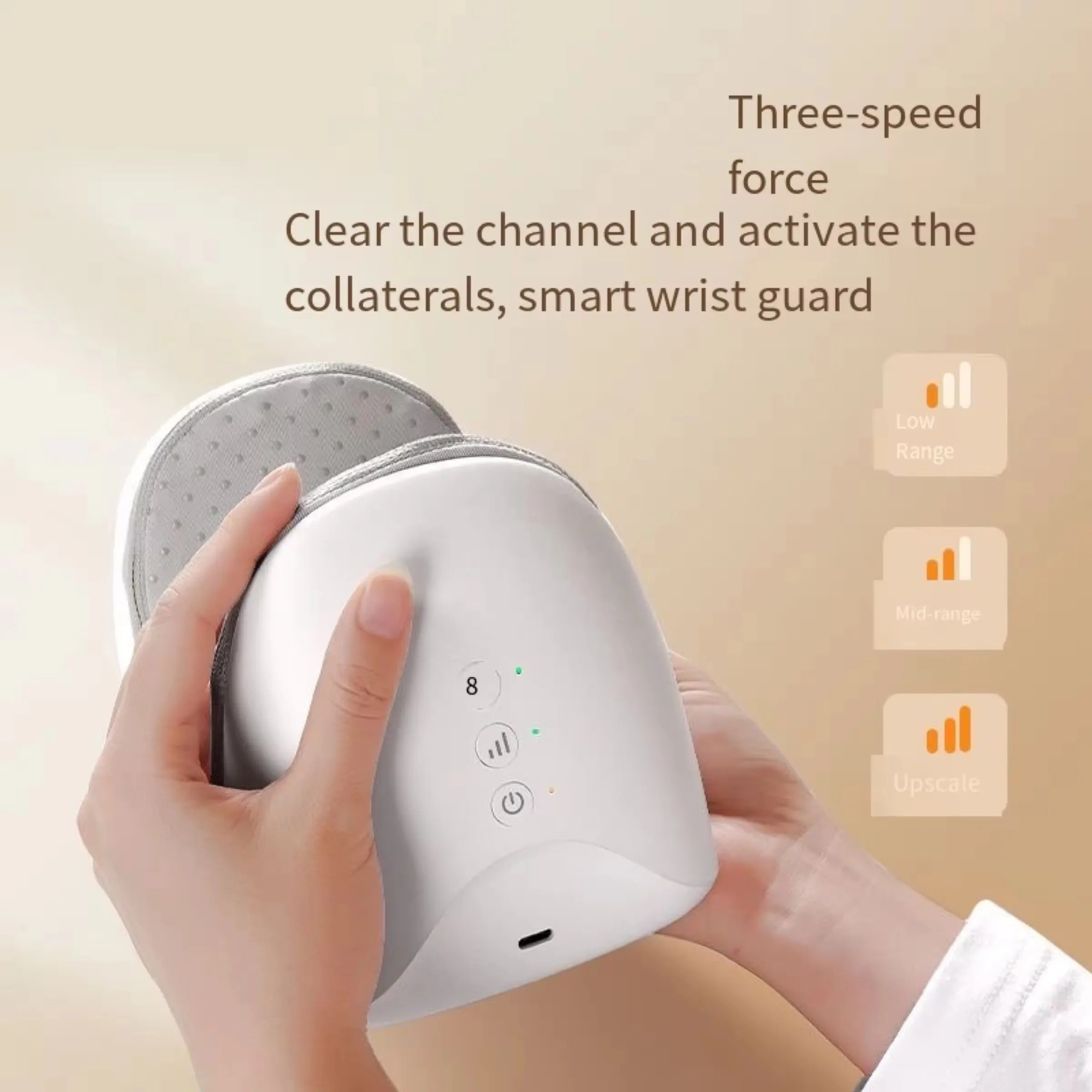 Smart Airbag Hand Massager with Graphene Heat & Deep Tissue Massage for Wrist & Palm