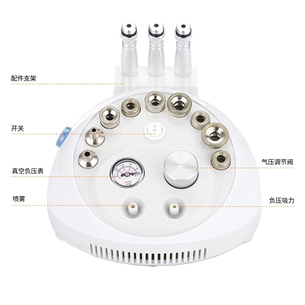 Portable Skin Care Machine with Microdermabrasion, Eye Massage & Deep Cleansing