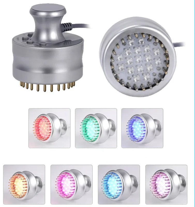 8-in-1 Portable Cavitation & RF Beauty Machine with Laser, Microcurrent & LED Therapy – White