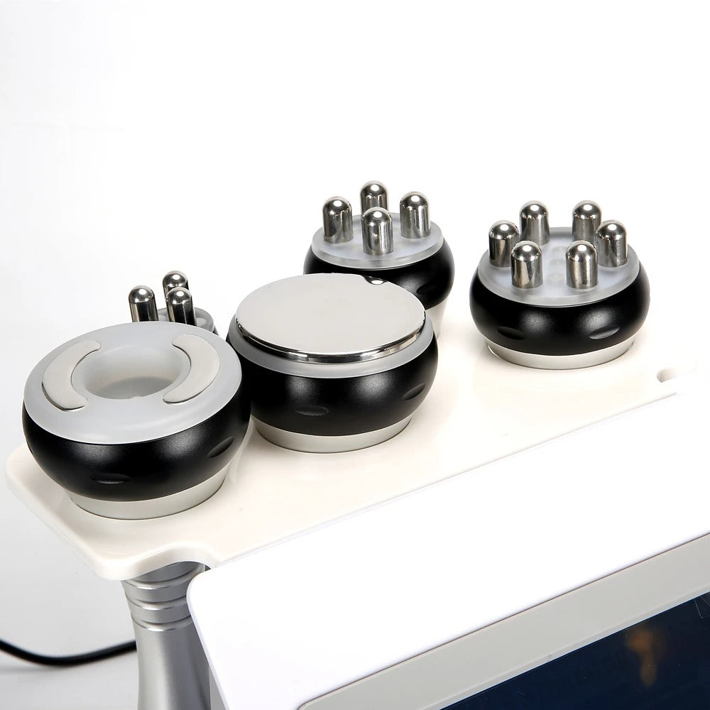 6-in-1 Cavitation & RF Skin Tightening Machine with Lipo Laser – White