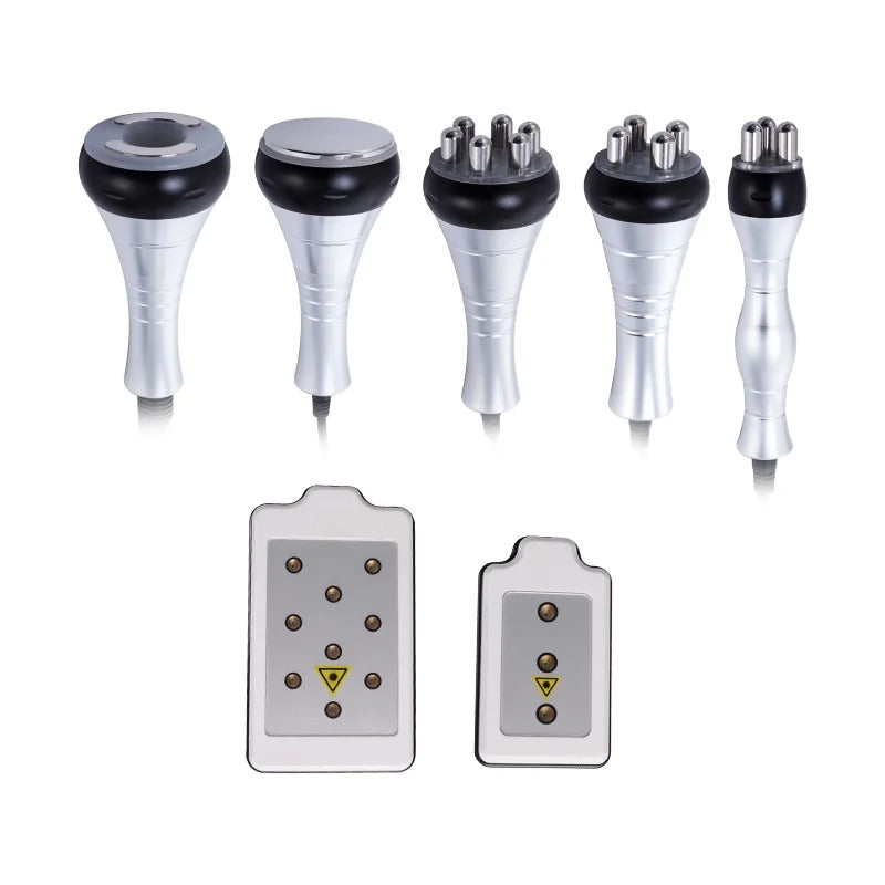 Portable 6-in-1 Cavitation & Radio Frequency Body Slimming Machine with Vacuum RF – White