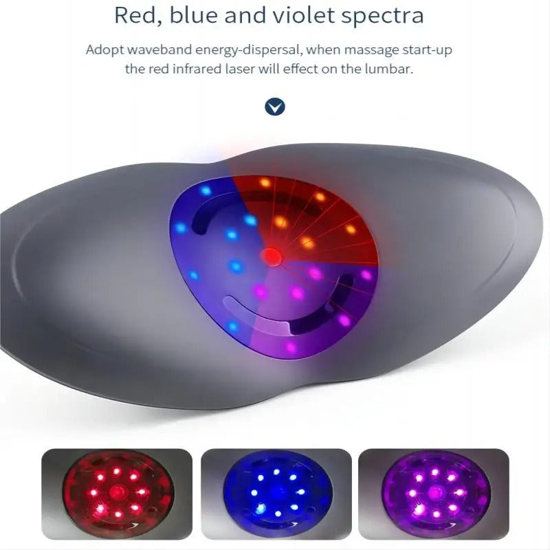 Rechargeable Lumbar Traction Massager with Heat, Vibration & Spectrum Therapy