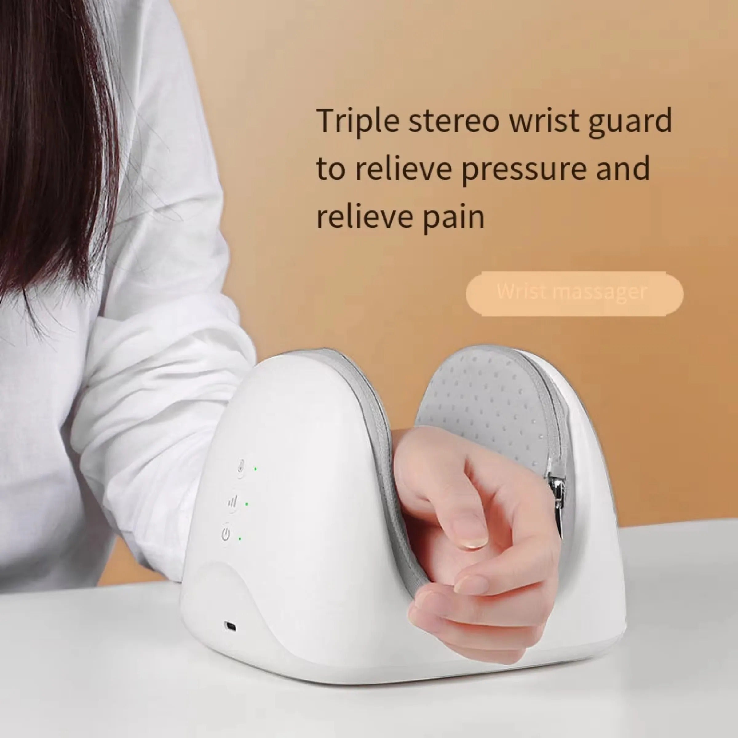 Smart Airbag Hand Massager with Graphene Heat & Deep Tissue Massage for Wrist & Palm