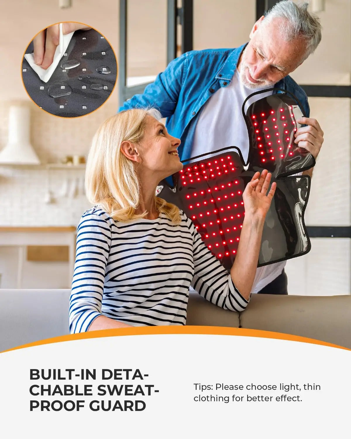 Adjustable Red Light Therapy Pad with 288 LEDs for Muscle Pain & Tissue Repair