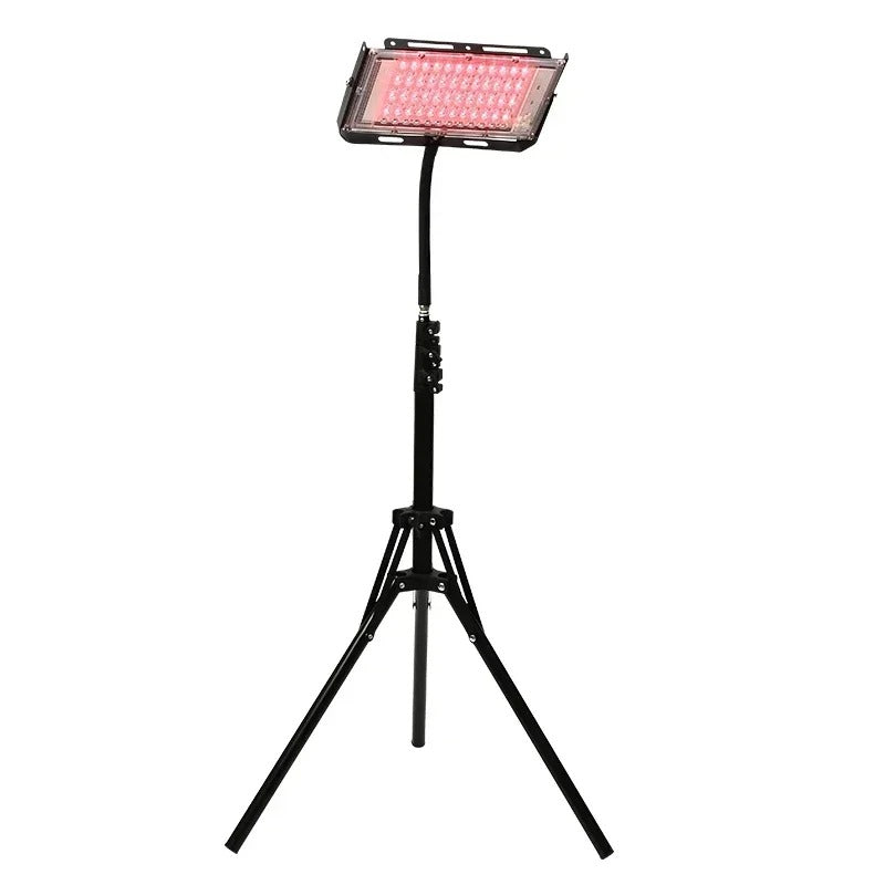 75-LED Red & Near Infrared Light Therapy Lamp with Adjustable Stand for Pain Relief & Skin Care