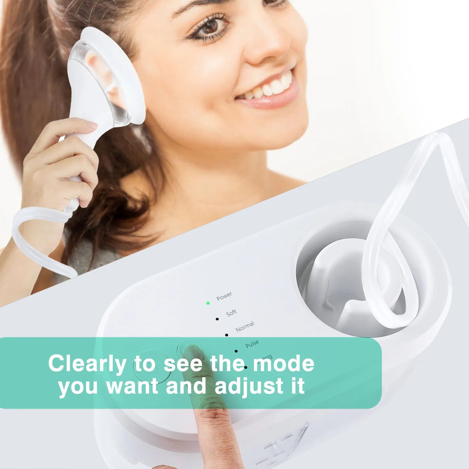 Rechargeable Electric Ear Cleaner Irrigation Kit with Nozzles and Water Spray