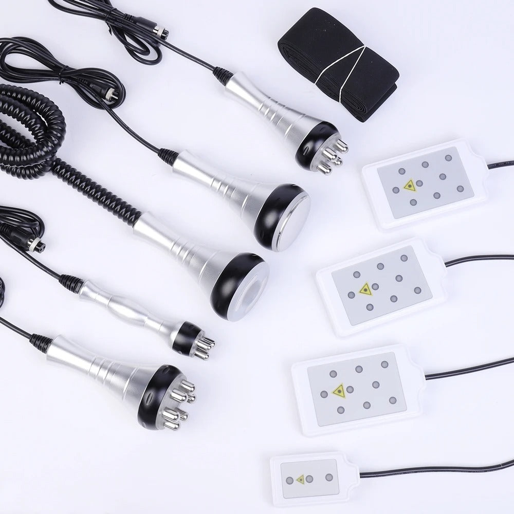 6-in-1 Cavitation & RF Skin Tightening Machine with Lipo Laser – White