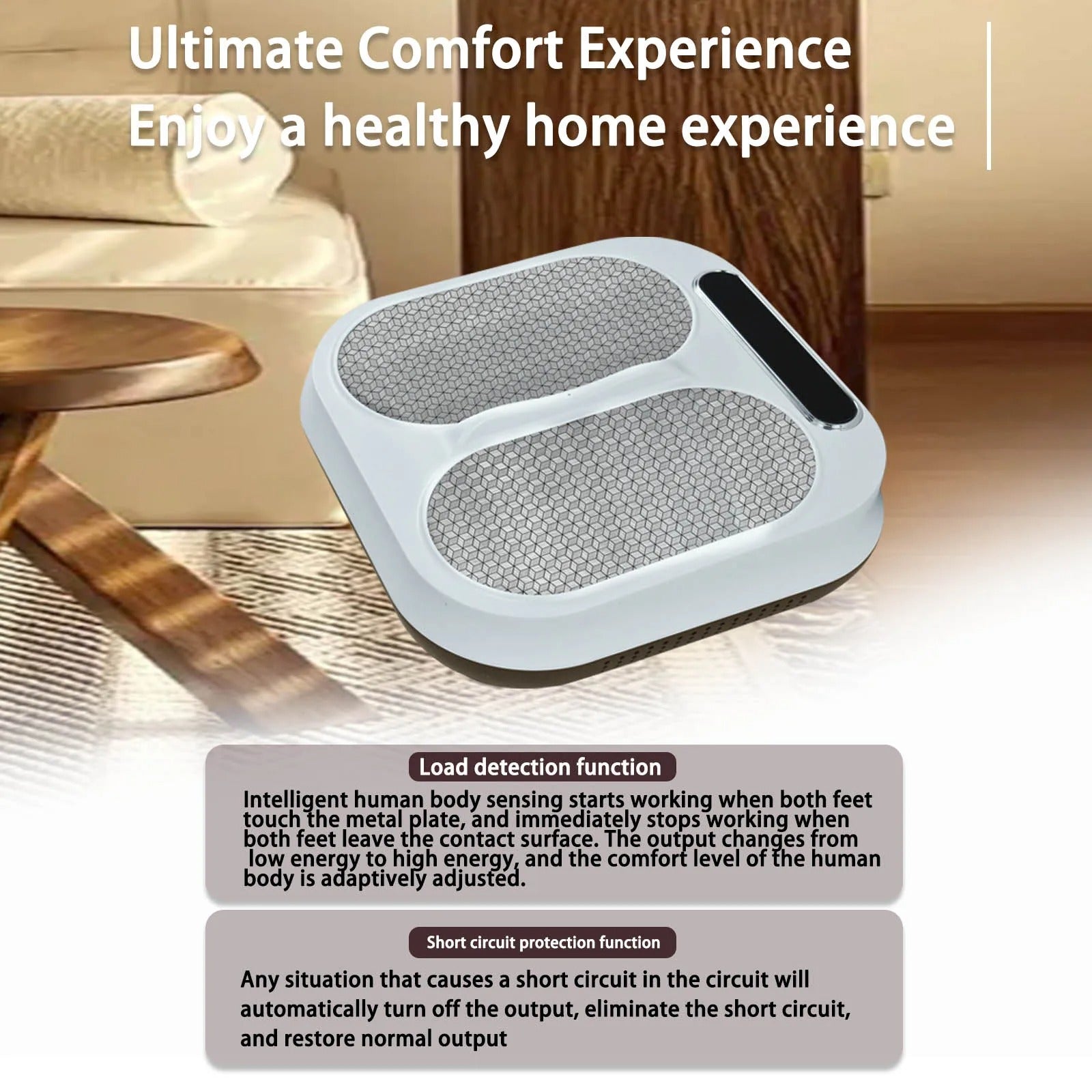 Portable PEMF Foot Massager – Rotating Suspension Therapy & Pain Relief