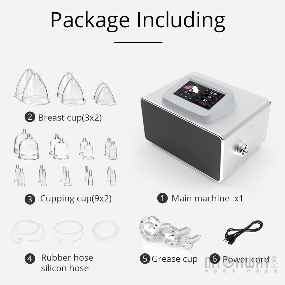 Breast & Butt Lifting Vacuum Massager – Skin Tightening & Body Contouring Spa Machine