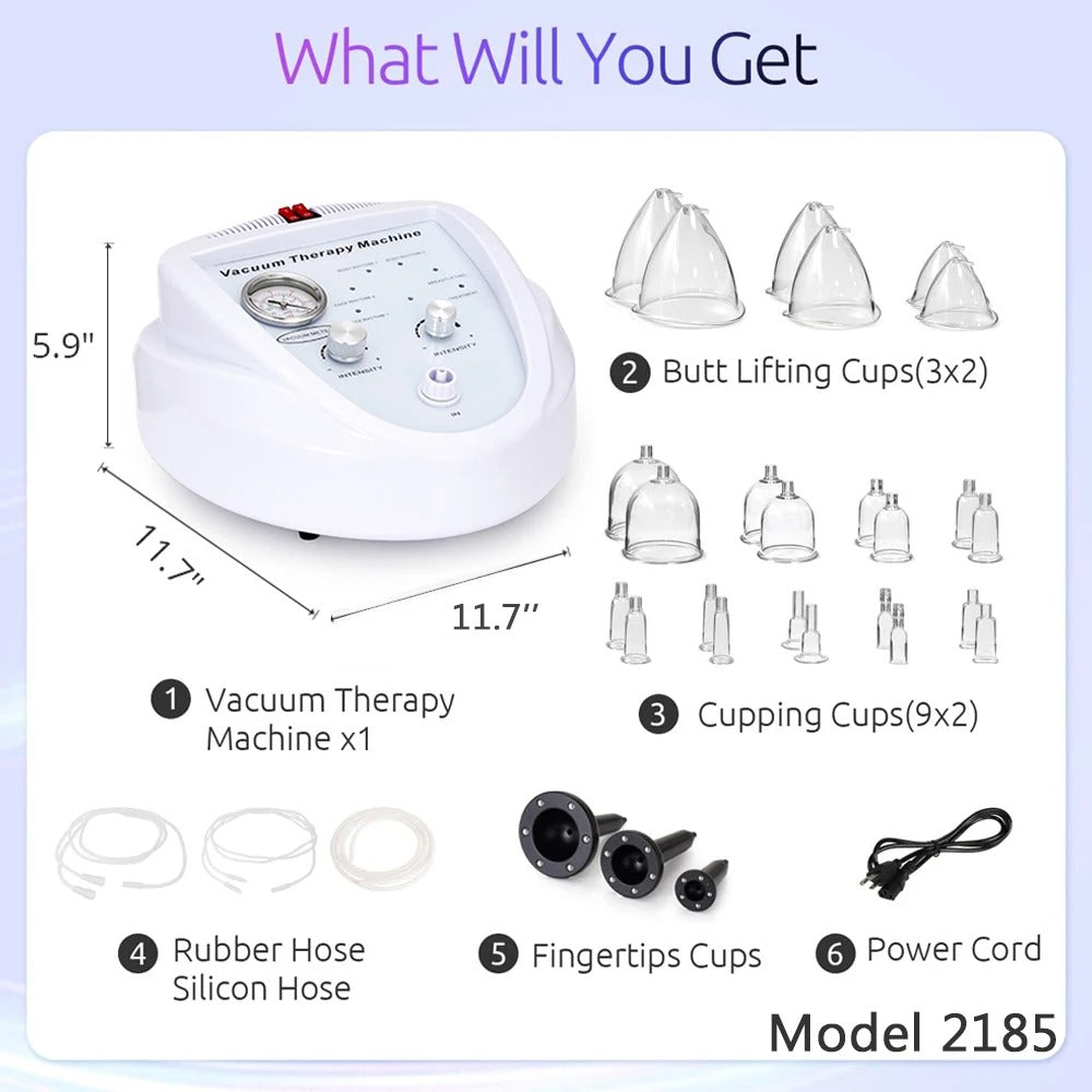 Multi-Function Vacuum Cupping Machine with Breast & Butt Lift Massage Cups